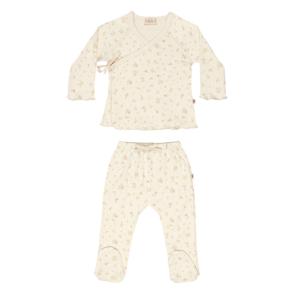 Ruffled Kimono Set & Hat - Florenza