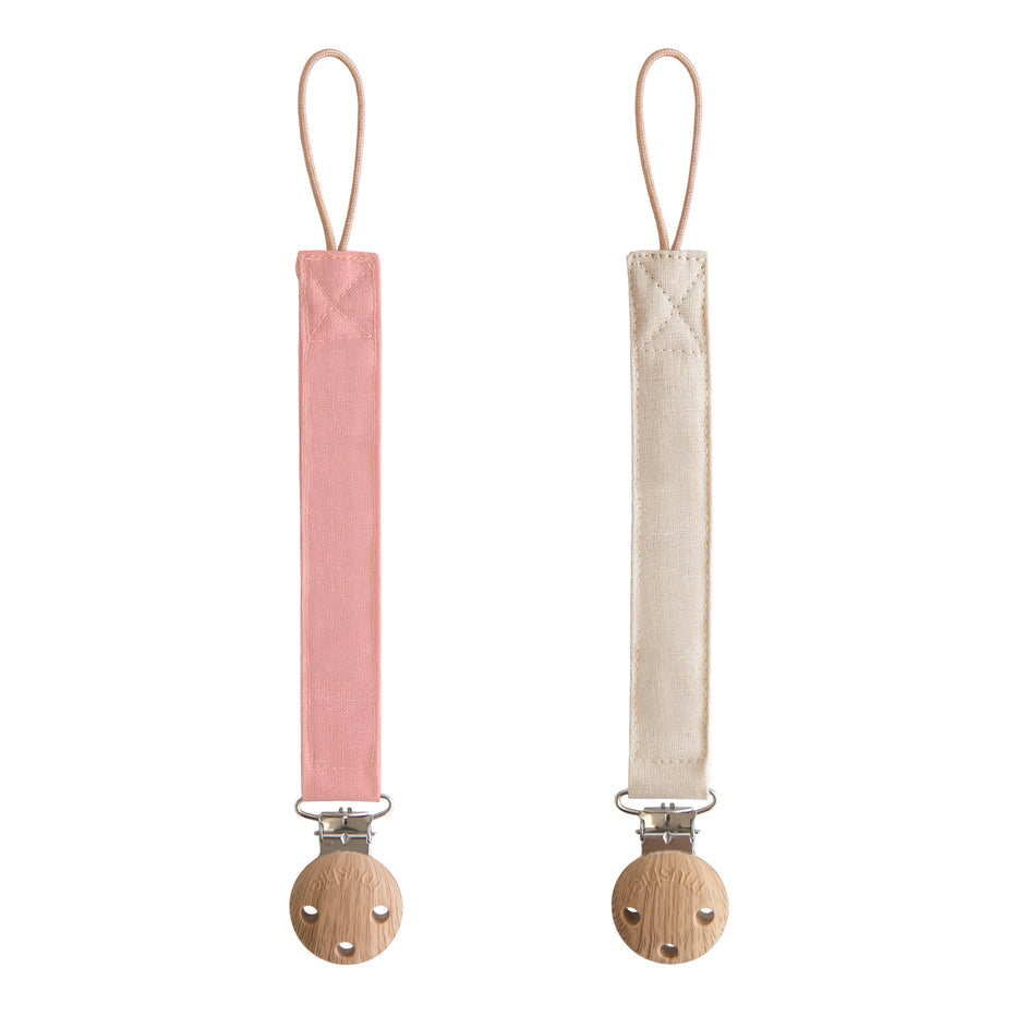 Linen Pacifier Clip