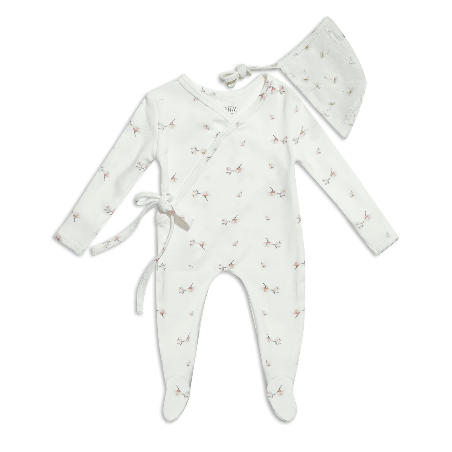 Plush Wrap Footie Set Blossom