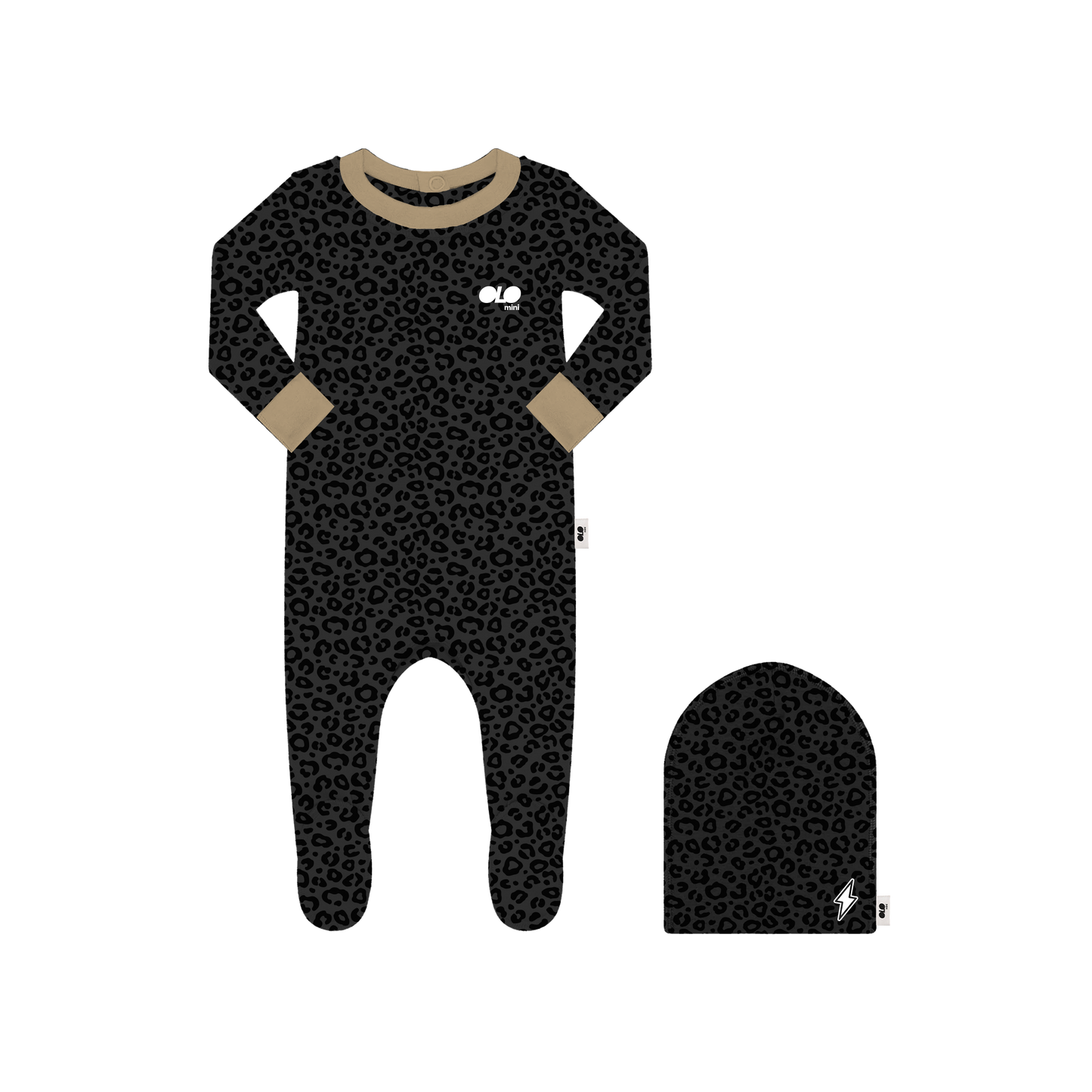 OLO Safari Footie Beanie Set