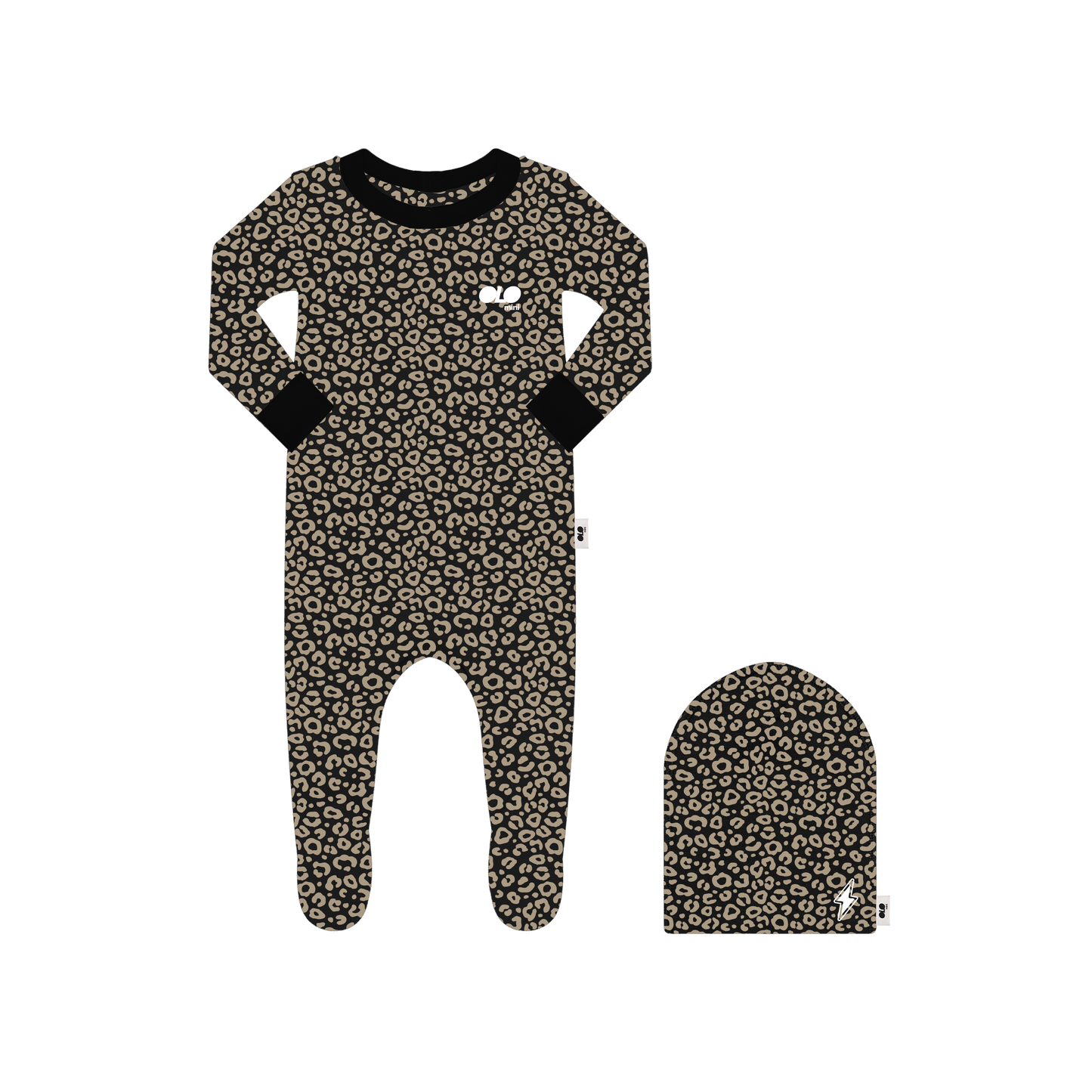 OLO Safari Footie Beanie Set