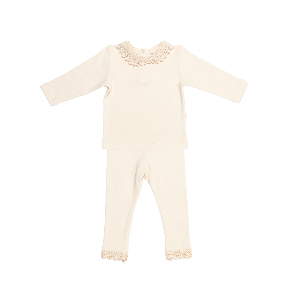 Yaarn Collar Tshirt + Leggings Set