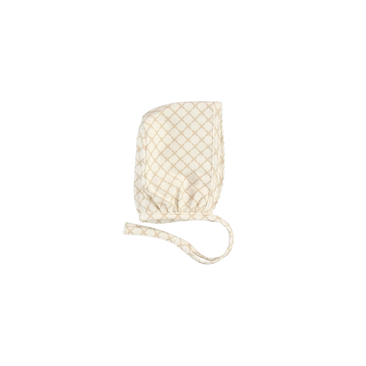 Maree Collar Overall Natural + Bonnet