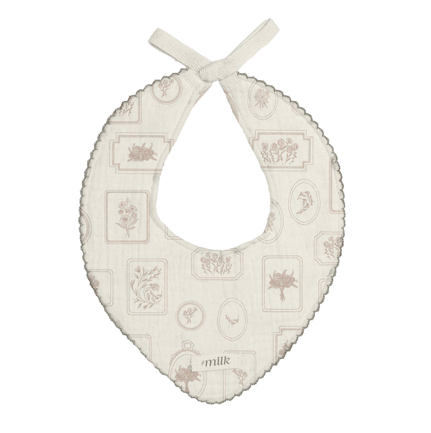 Milk Denmark Keepsake Bib Girls