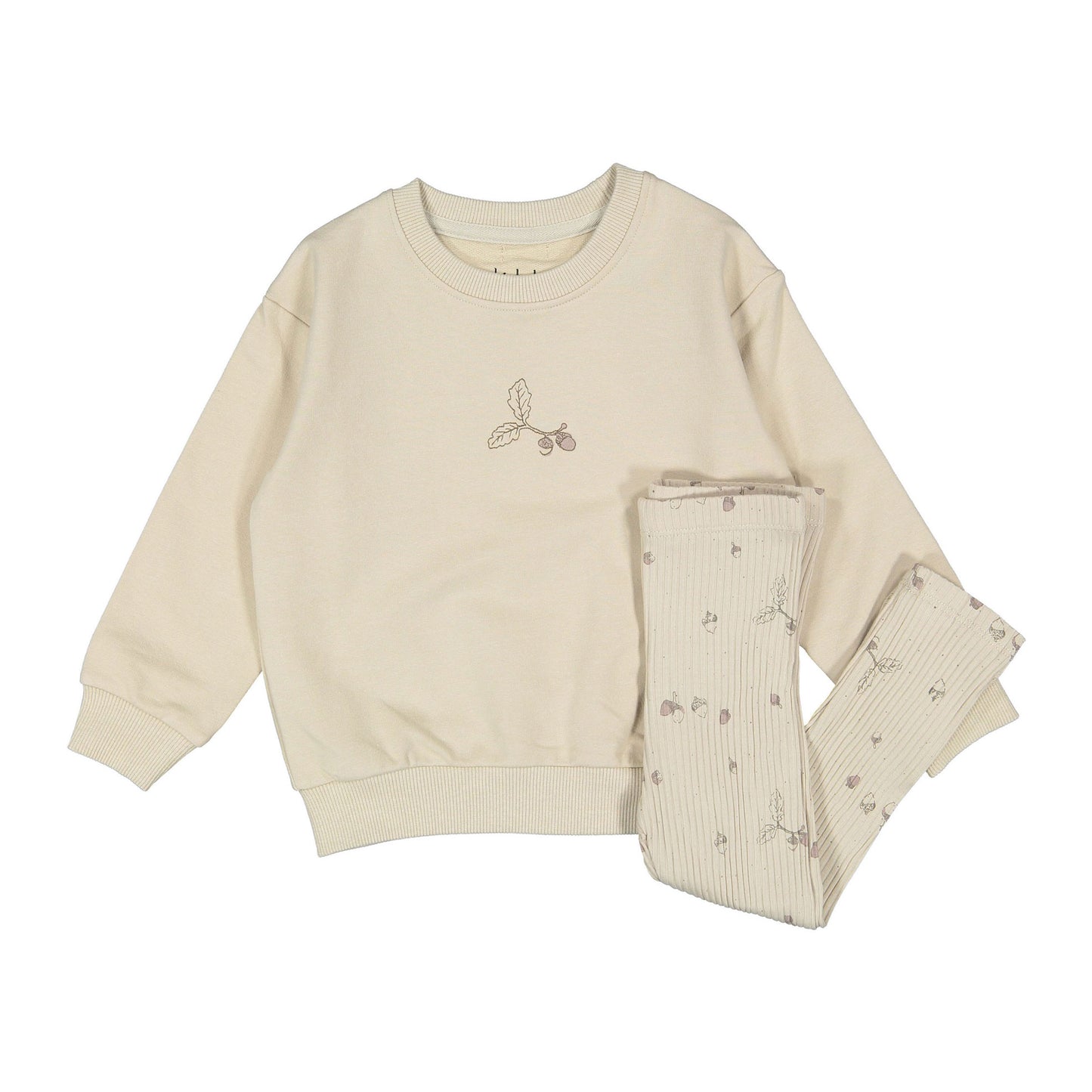 Ladida Layette Acorn Sweatshirt Set