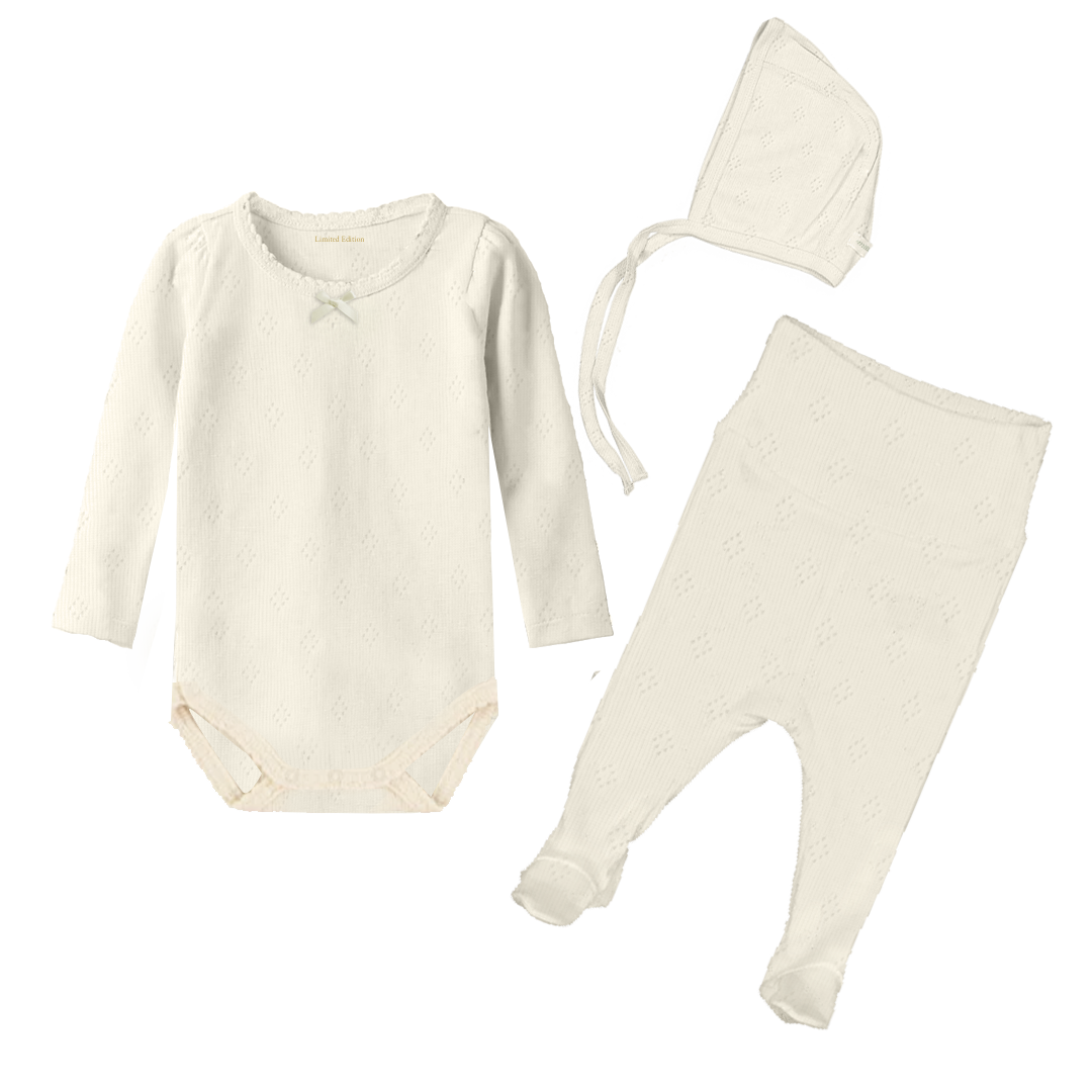 Milk Denmark Keepsake 3pc Pointelle Set