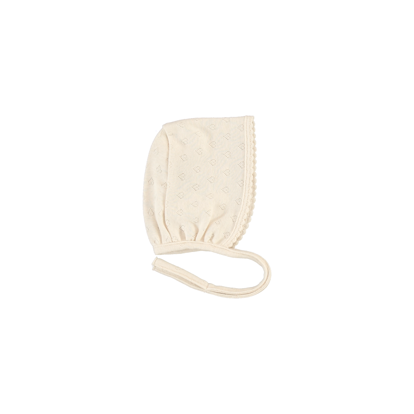 Bebe Organic Natural Heart Pointelle Wrap Overal + Bonnet