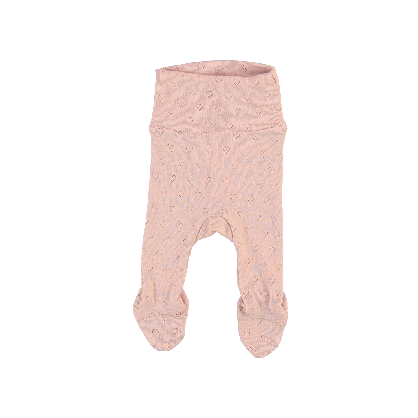 Bebe Organic Blush Heart Pointelle Wrap Onesie & Footed Leggings + Bonnet