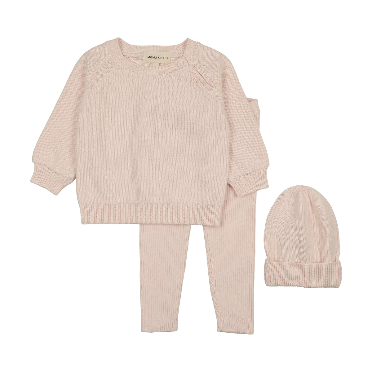 Knit 2pc Set - Baby Blush