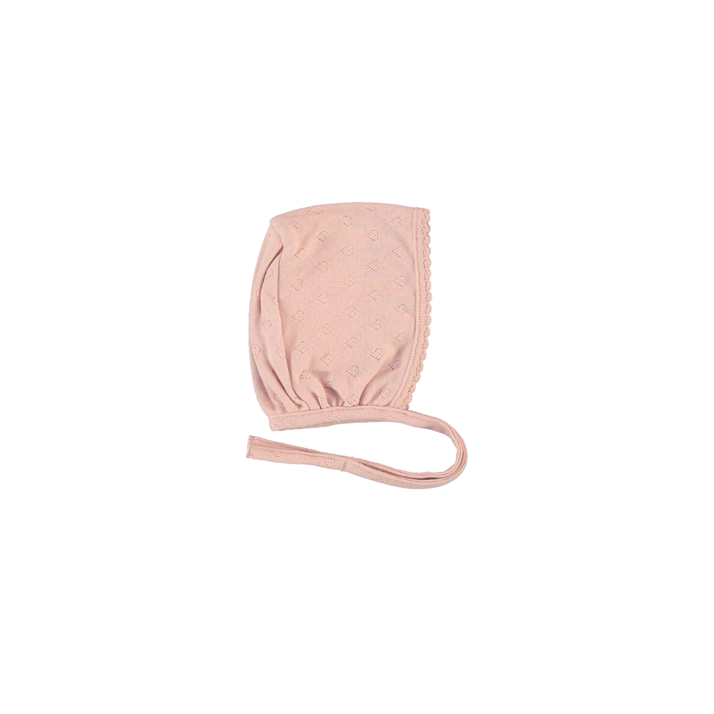 Bebe Organic Blush Heart Pointelle Wrap Onesie & Footed Leggings + Bonnet