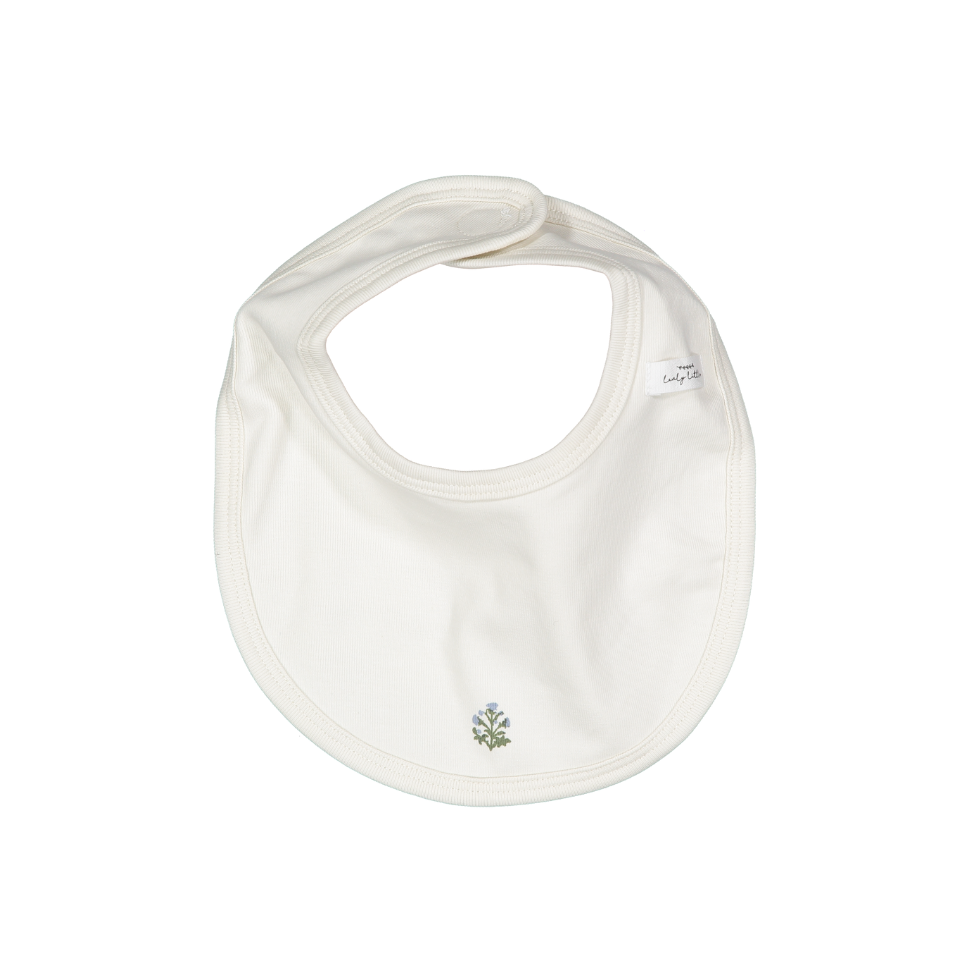 Lovely Littles Zara Embroider Bib - Blue