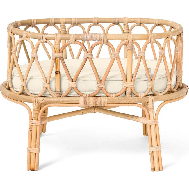 Rattan Doll Crib