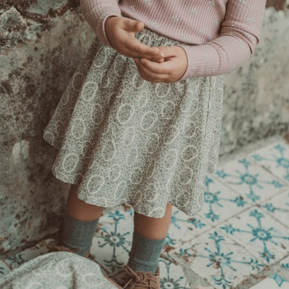 The Corduroy Skirt Lila Floral