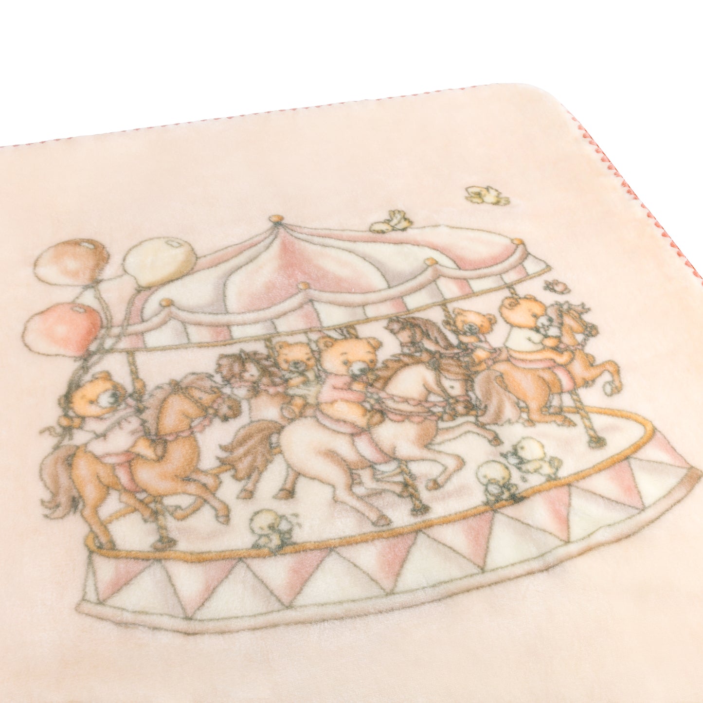 Teddy's Merry Go Snuggle Sugary Pink