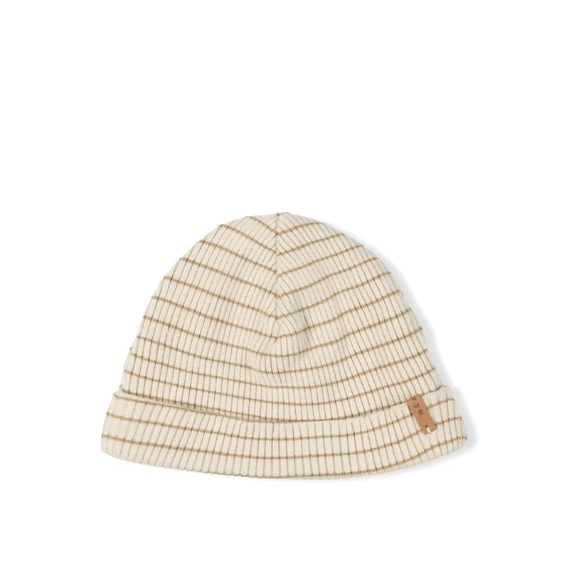 Rib Beanie Biscuit Stripe