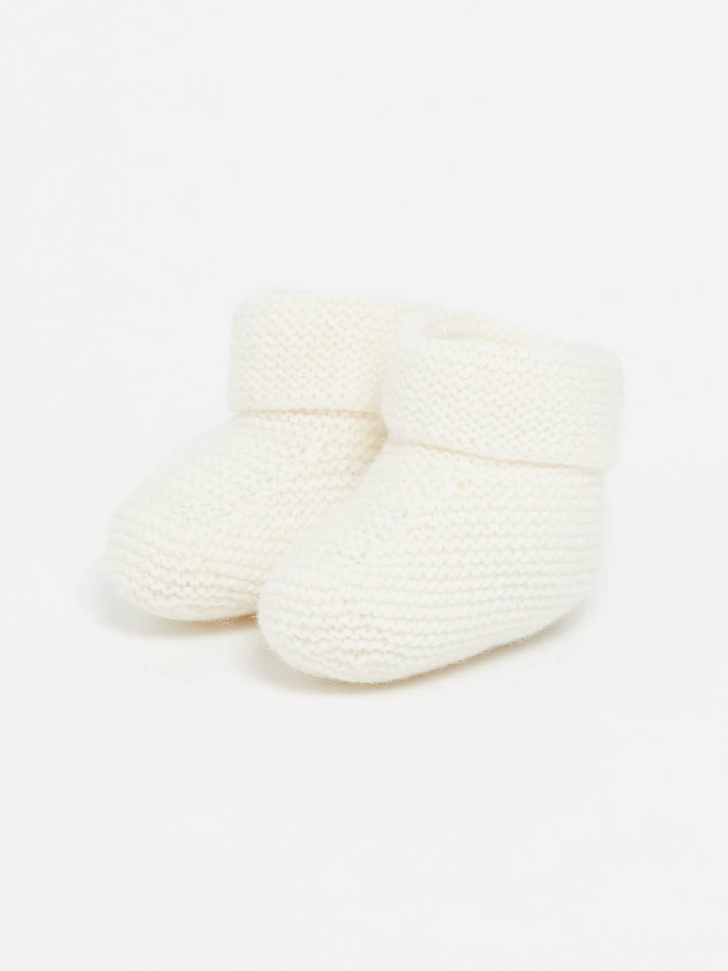 Merino Wool Cream Booties