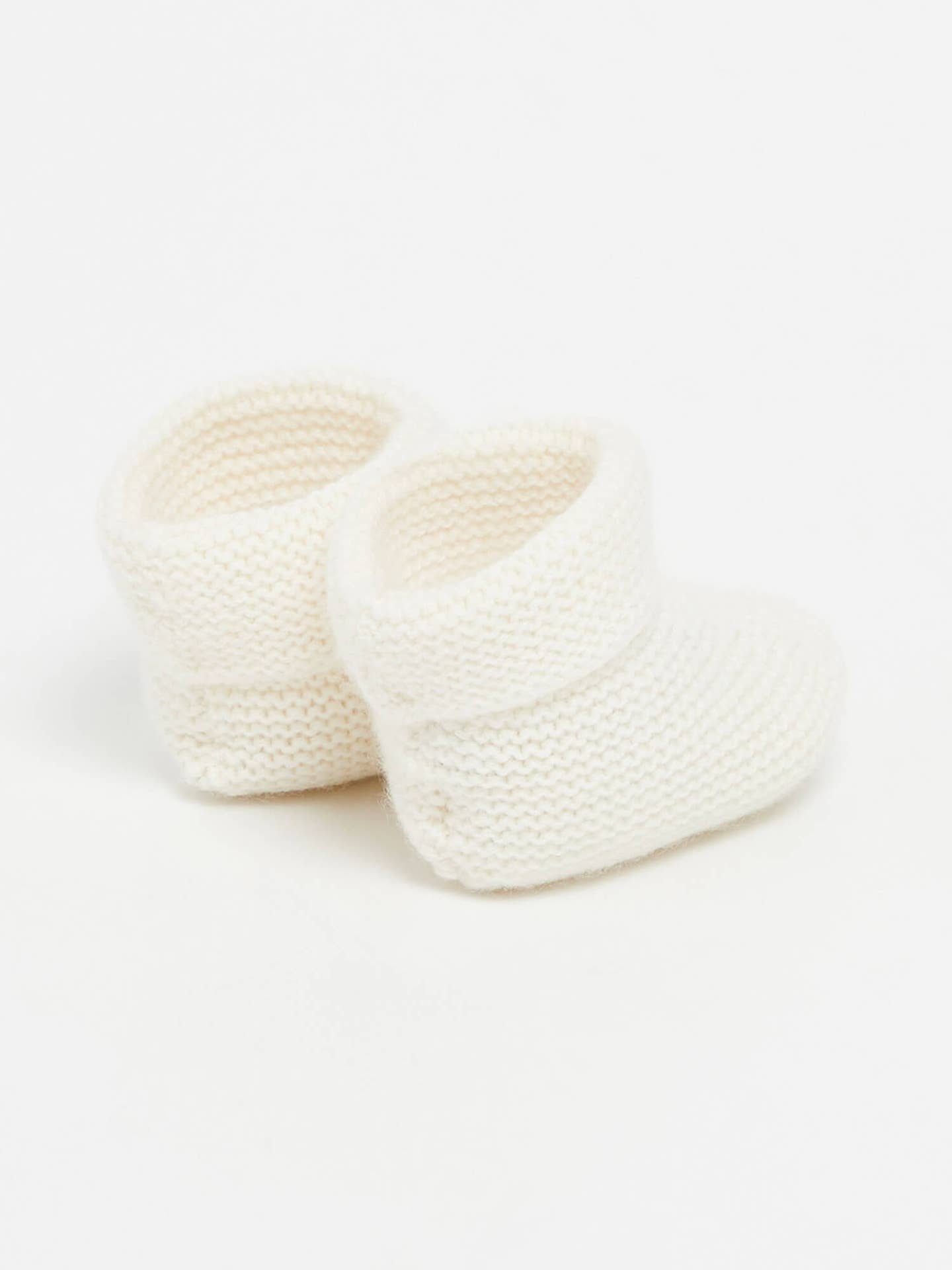 Merino Wool Cream Booties