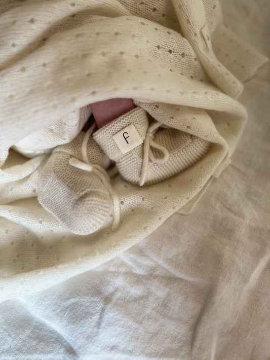 Cashmere Blanket - Ivory