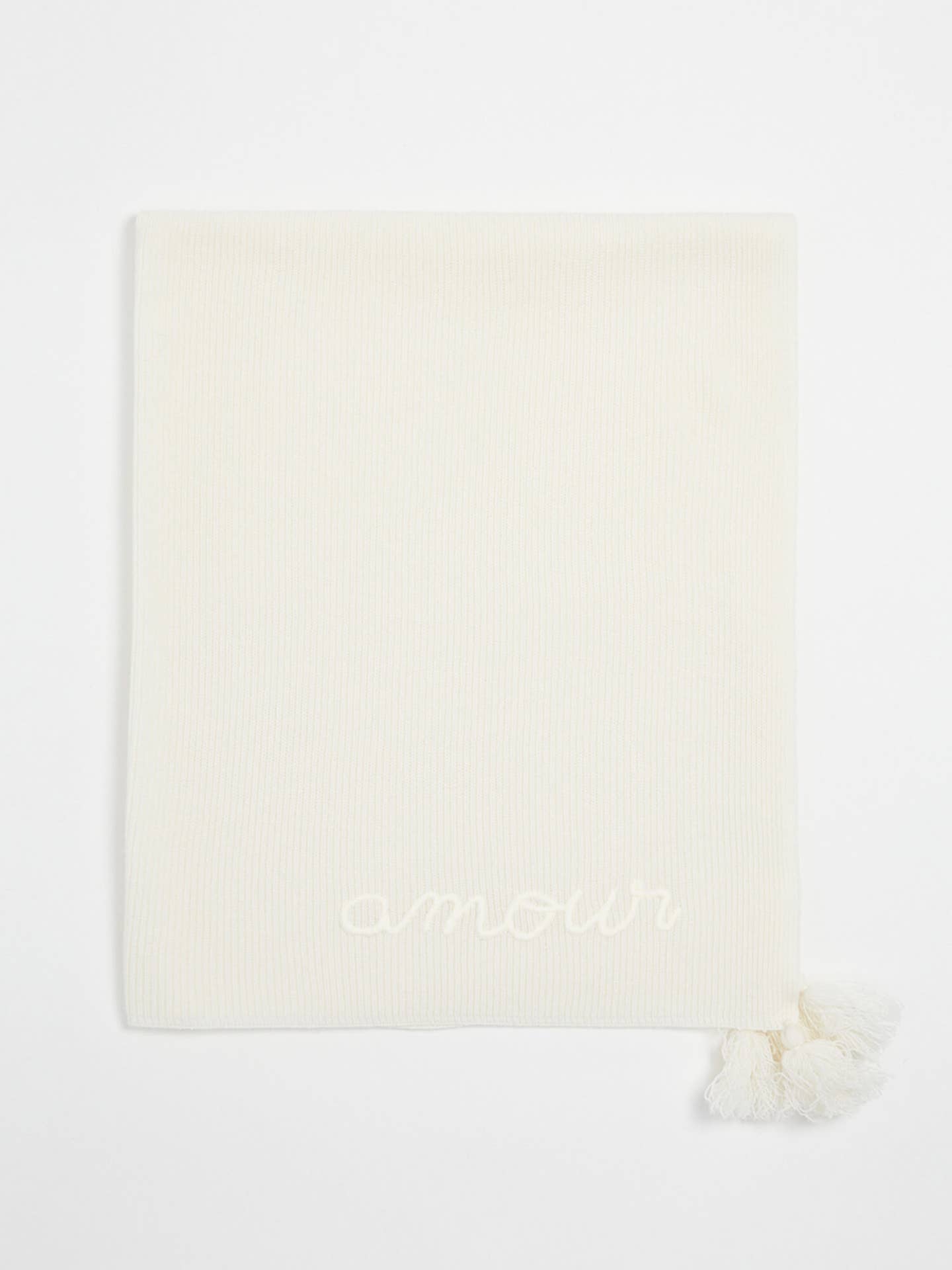 Merino Wool Amour Blanket - Ecru