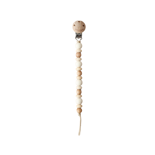 Amor Pacifier Clip - Cream