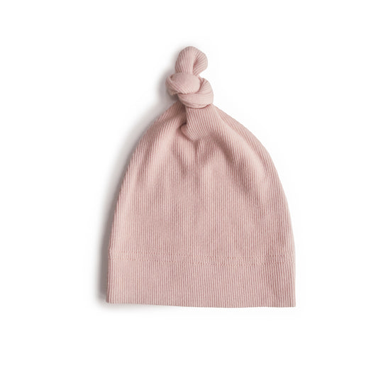 Ribbed Baby Beanie - Blush