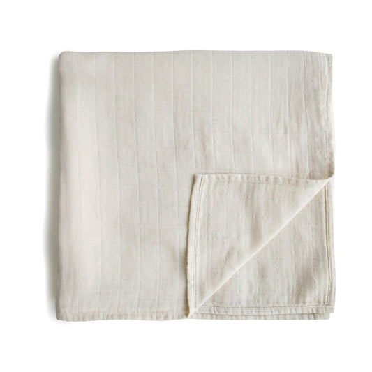 Muslin Swaddle Blanket - Fog