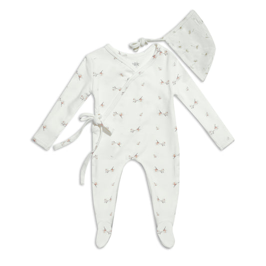 Plush Wrap Footie Set Blossom
