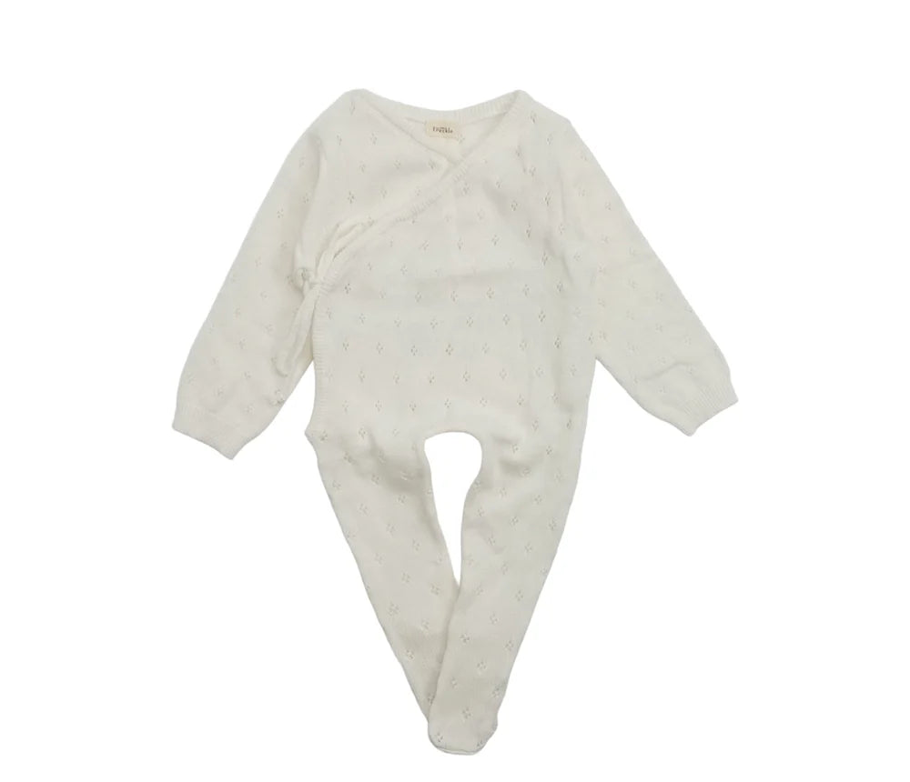 Pointelle Babygrow Ivory