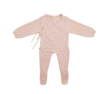 Pointelle Babygrow Pink