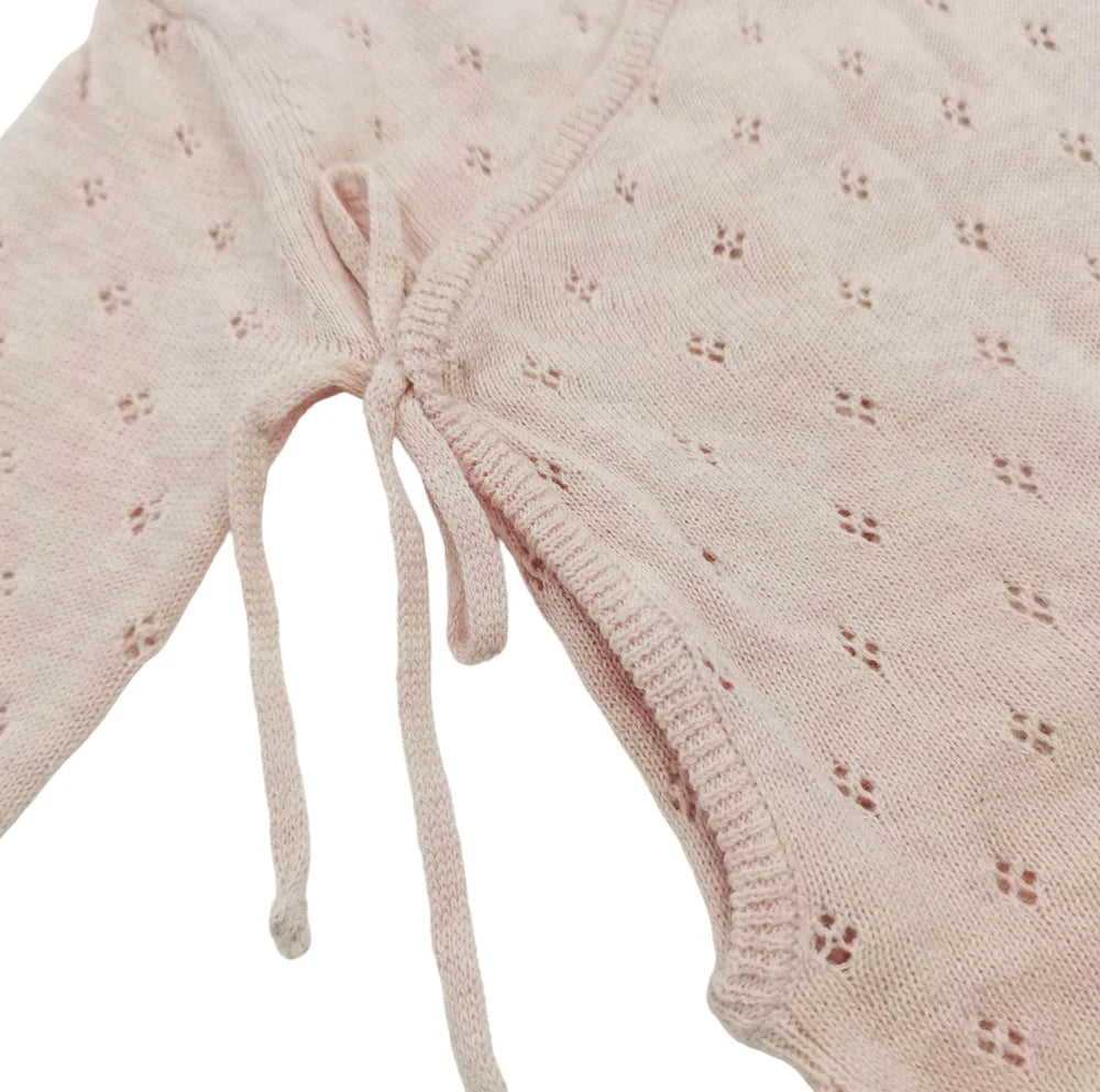 Pointelle Babygrow Pink