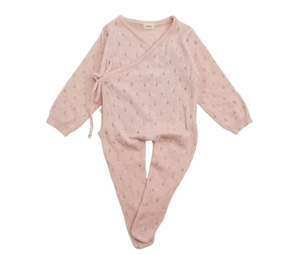 Pointelle Babygrow Pink