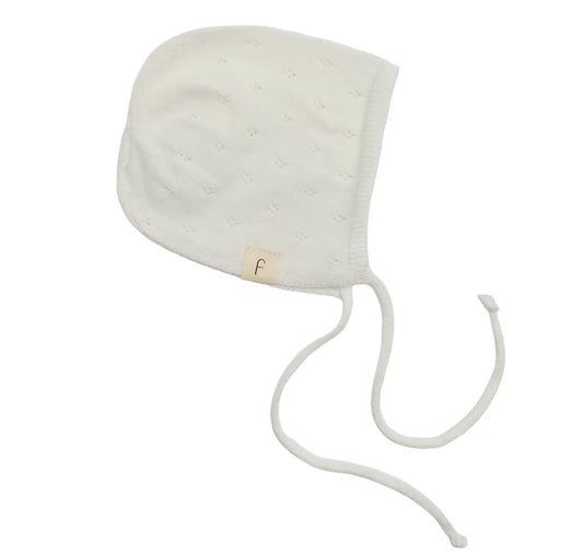 Pointelle Bonnet Ivory