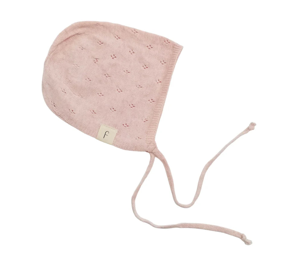 Pointelle Bonnet Pink