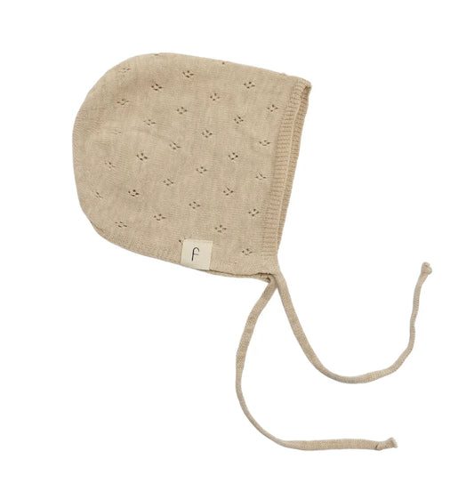 Pointelle Bonnet Beige