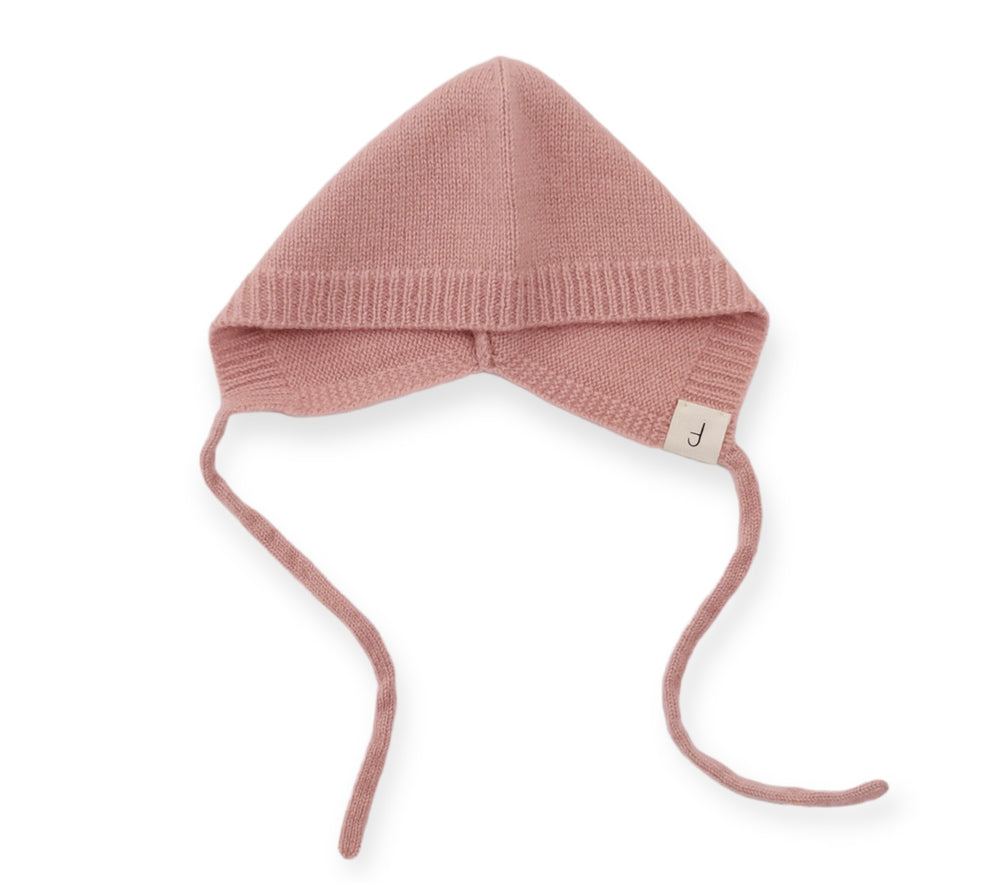 Cashmere Knit Babygrow & Bonnet - Pink