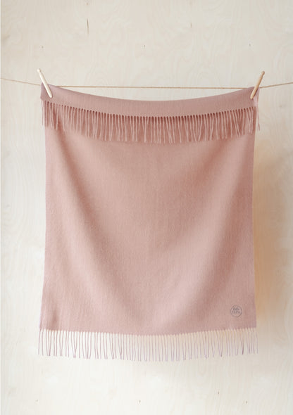 Lambswool Baby Blanket - Blush