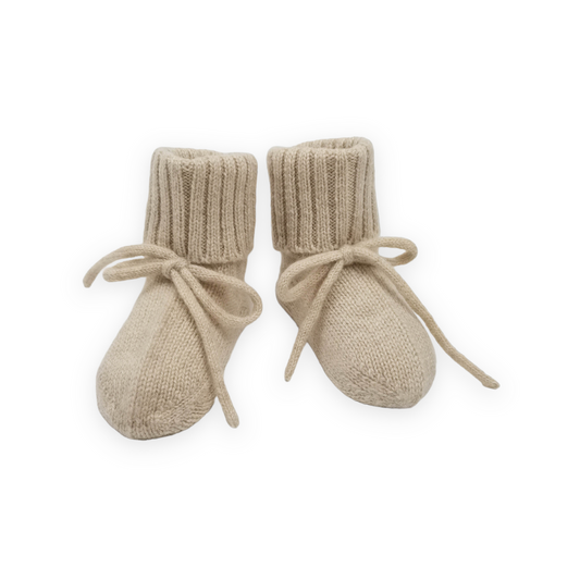 Cashmere Booties - Apricot