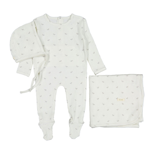Ladida Layette Blue Duckling  3pc Set