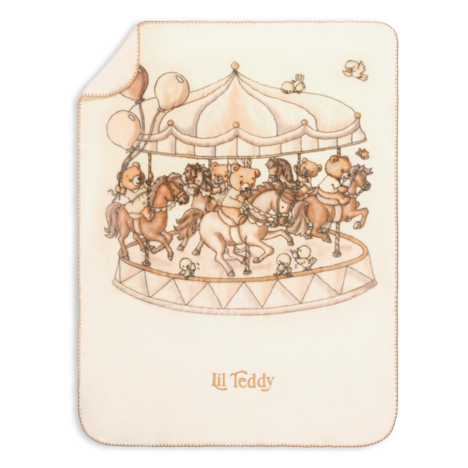 Lil Teddy Bigger Teddy’s Merry Go Snuggle - Vanilla Bean