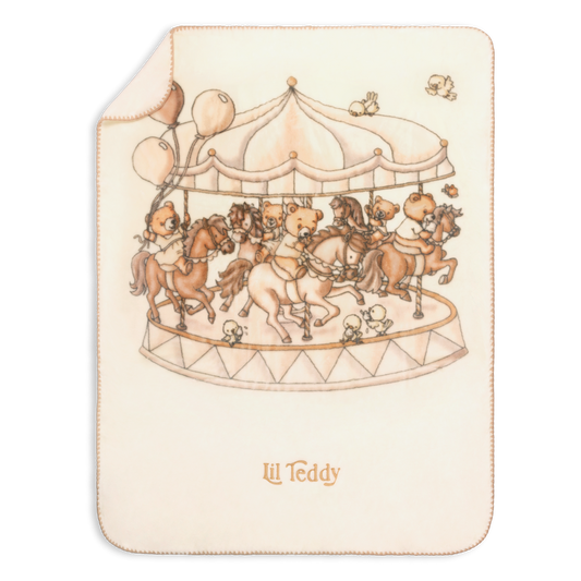 Lil Teddy Bigger Teddy’s Merry Go Snuggle - Vanilla Bean