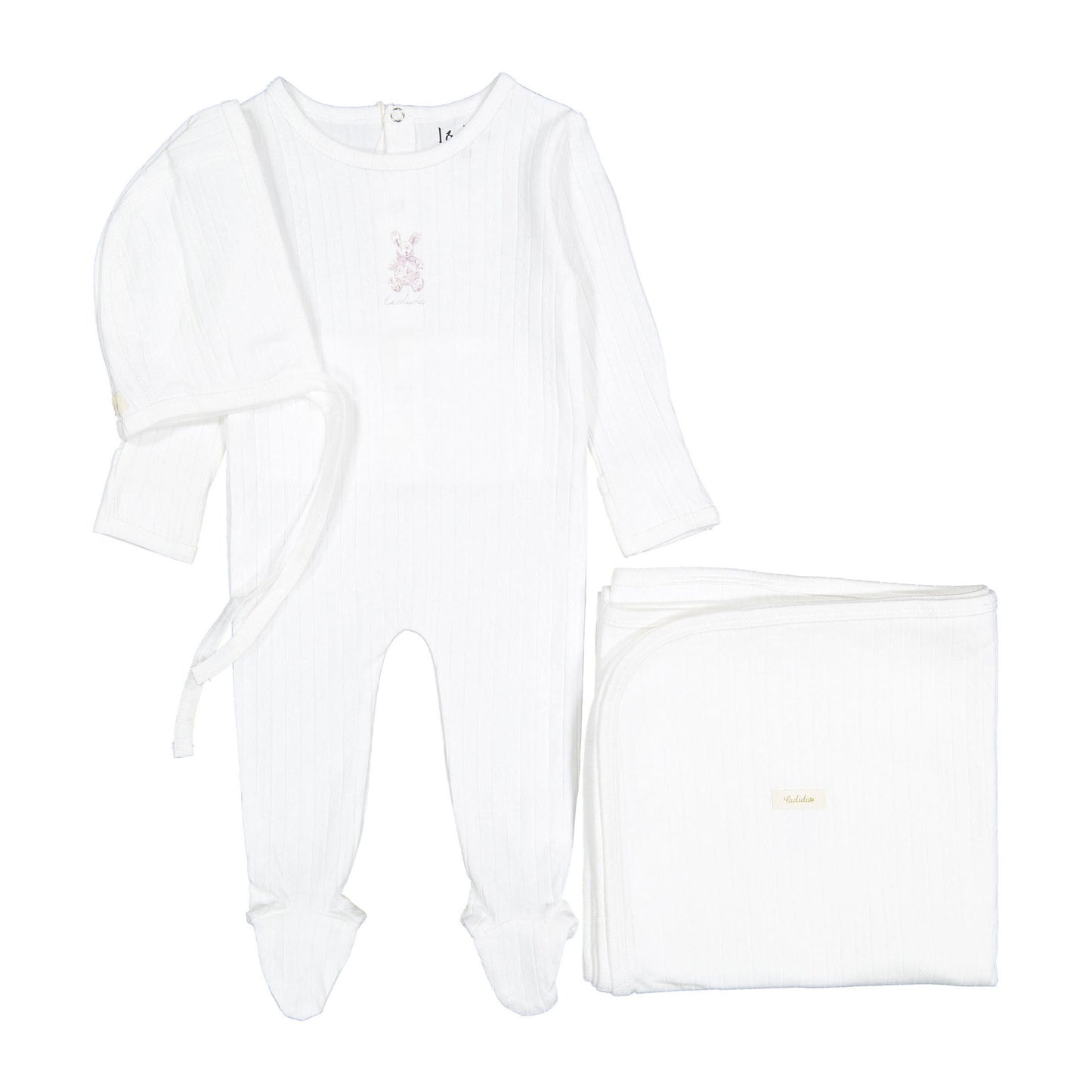 Ladida Layette Rose Bunny 3pc set