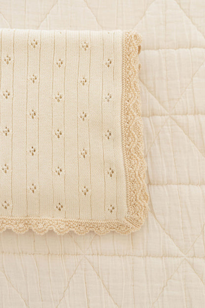 New Grain Knit Crochet Blanket
