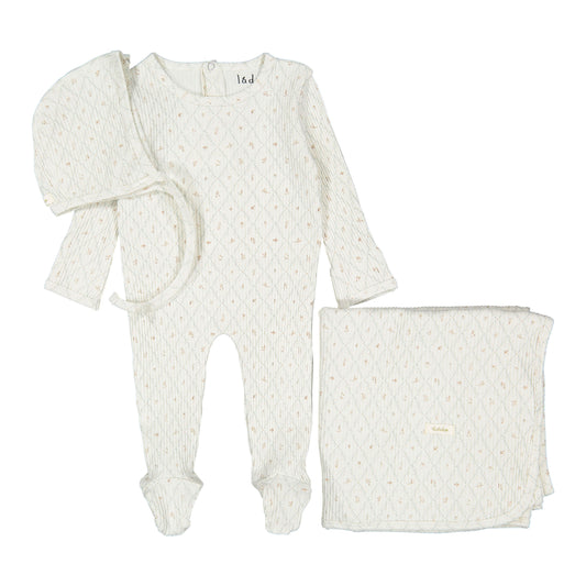 Ladida Layette Taupe Fairytale 3pc Set