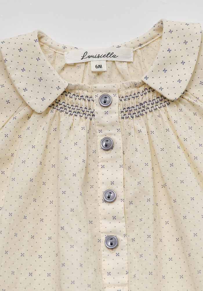 Louisiella Baby Adier Smocking Romper