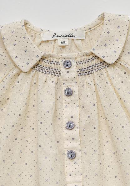 Louisiella Baby Adier Smocking Romper