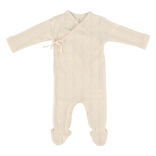 Bebe Organic Wrap Overall & Bonnet - Natural