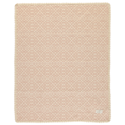 Bebe Organic Crochet Blanket - Faded Rose