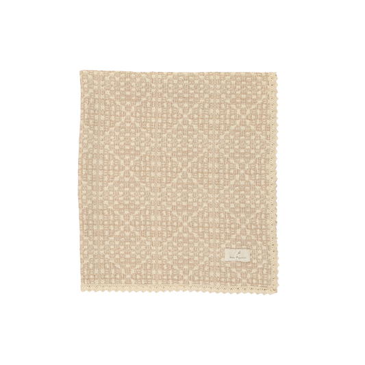 Bebe Organic Crochet Blanket - Taupe
