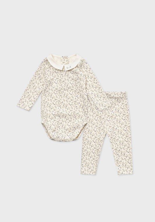 Baby Livie Organic Bodysuit Set Vintage - Blue