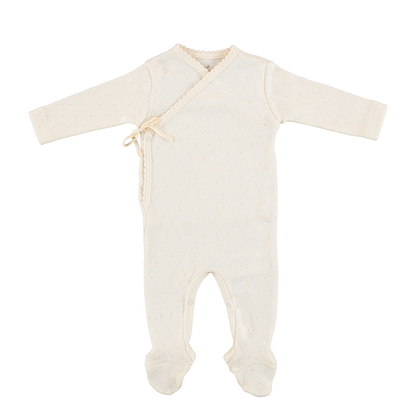 Bebe Organic Wrap Footie+ Bonnet - Natural